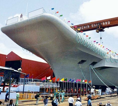Ngày 12 tháng 8 năm 2013, Ấn Độ hạ thủy tàu sân bay nội địa đầu tiên mang tên INS Vikrant
